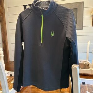 Spyder Black and Green Pullover